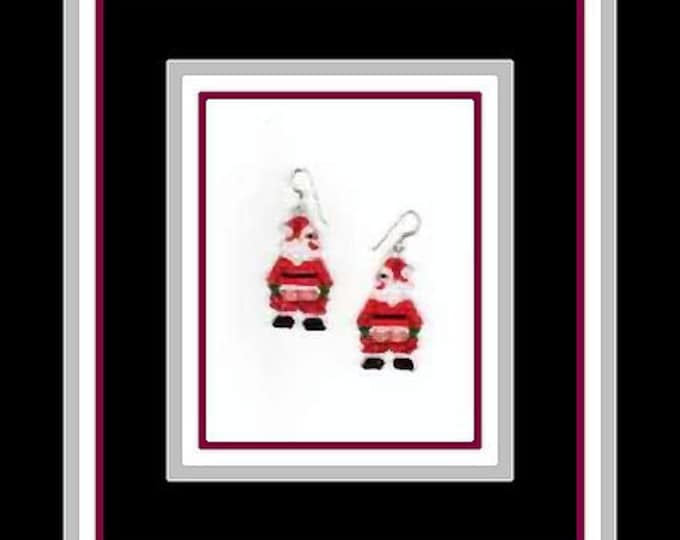 Full Moon Santa Earring