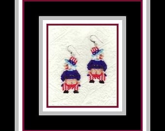 Mooning Sammy Earring BEAD PATTERN ONLY