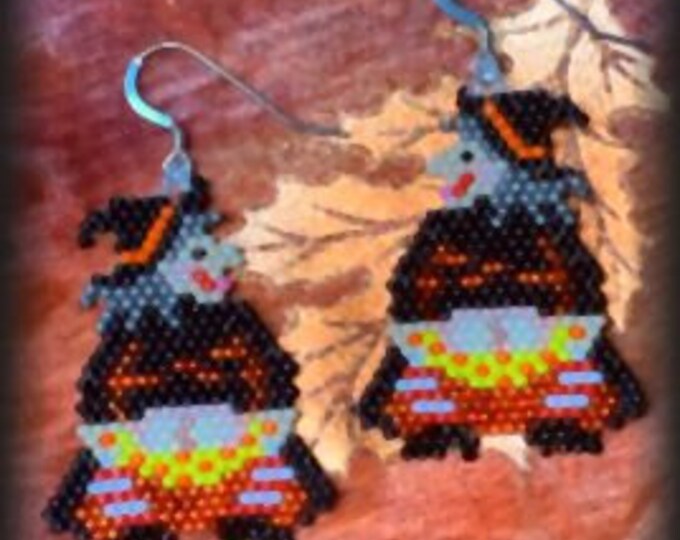 Mooning witch Earrings