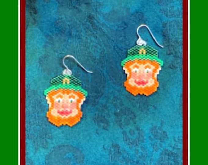 Leprechaun O'Riley Beaded Earrings