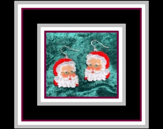 Grampy Christmas Beaded Earrings
