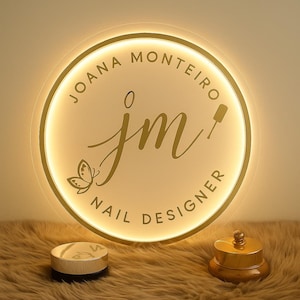 Neon Office Logo Signage, Company Name Logo, Acrylic Business Sign, Custom Hair Salon Logo and Wall Decor, Beauty Salon Logo Sign, Clinic