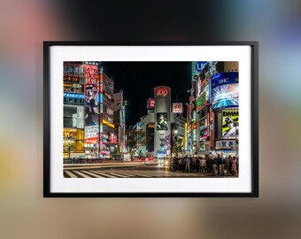 Tokyo’s Iconic Shibuya Crossing – Paper Poster Print