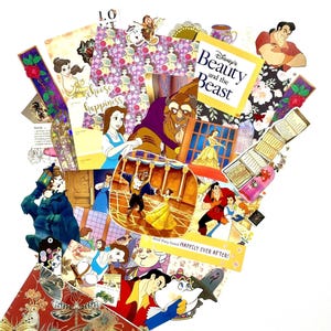 Disney Beauty and the Beast Ephemera Pack – Stickers, stamps, cut outs, embellishments and so much more!
