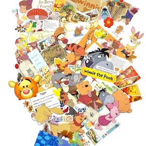 Set de efímeras de Disney Winnie the Pooh: recortes, juego de letras, pegatinas y mucho más.