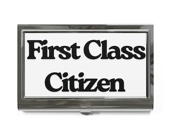 First Class Citizen Business Card Holder | Metal Card Case, best card holder, best gift, mejor tarjetero