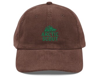 Vintage Embroidered Corduroy Cap, Classic Fashion Hat, Outdoor Adventure Gear, Unique Gift for Men and Women, Trendy Casual Accessory