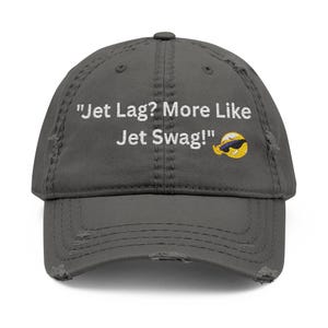 Embroidered Distressed Dad Hat, Stylish Baseball Cap for Travelers, Unique Gift, Attention-Grabbing Hat, Many Compliments, unisex Fashion