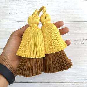 Layered Tassel Pompom Charm: Handbag Decor