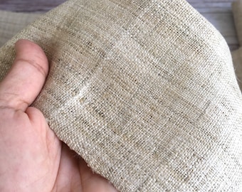 Handwoven Organic Hemp Fabric: Raw Undyed Hmong Textile