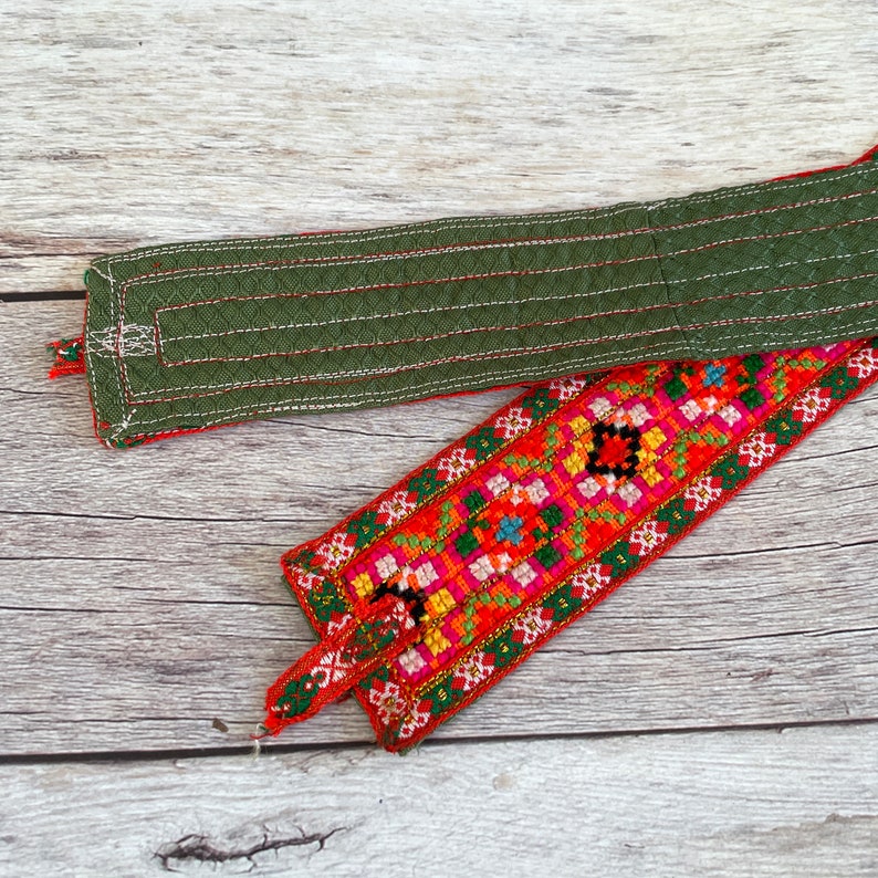 Vintage Hmong Tribal Handmade Cross Stitch Trim Clothing Etsy