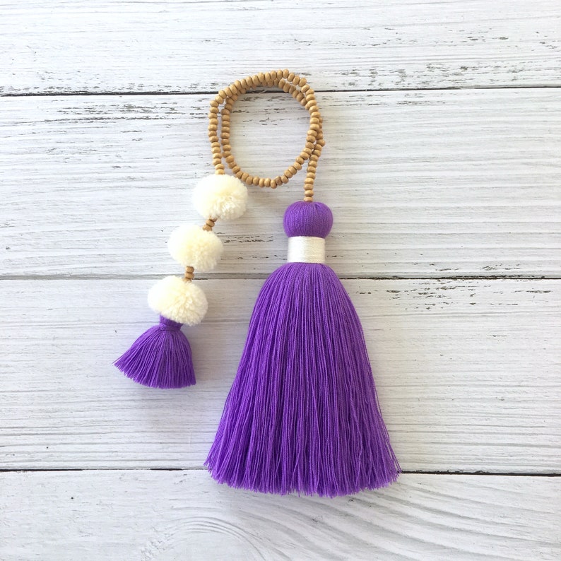 Tassel Pompoms Charm Tassel Bag Charm Handbag Decor Straw Etsy