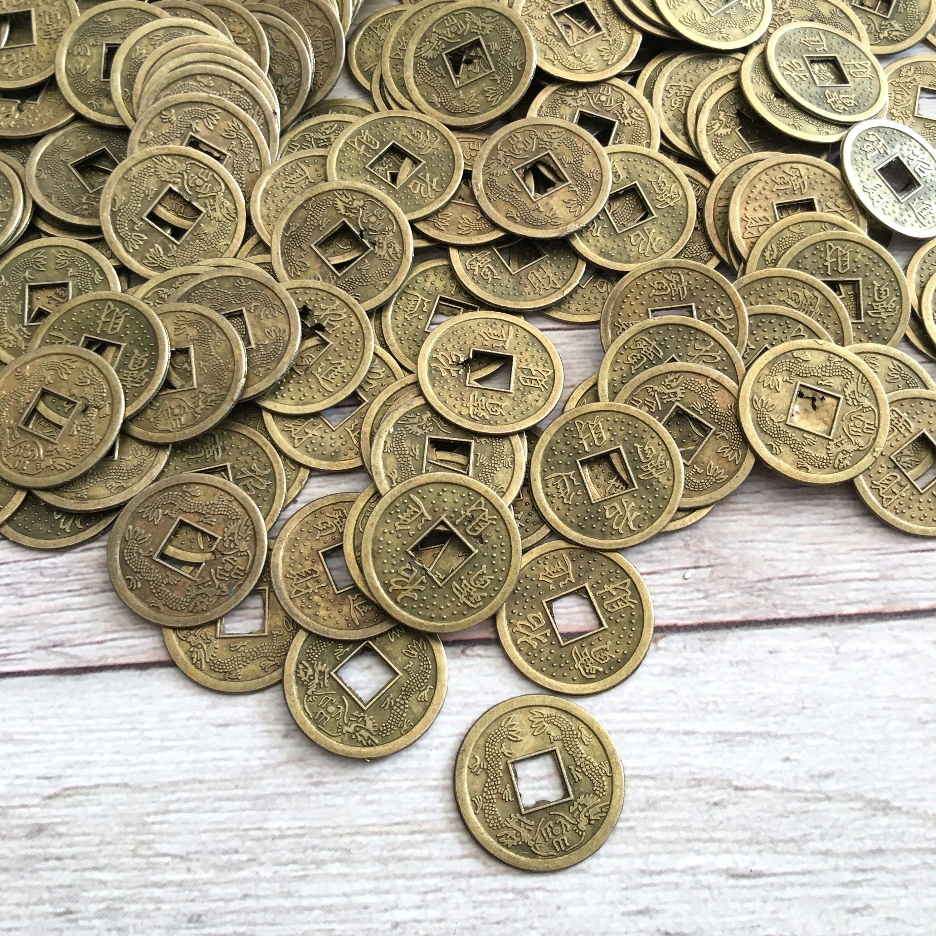 Chinese brass coin - Etsy 日本