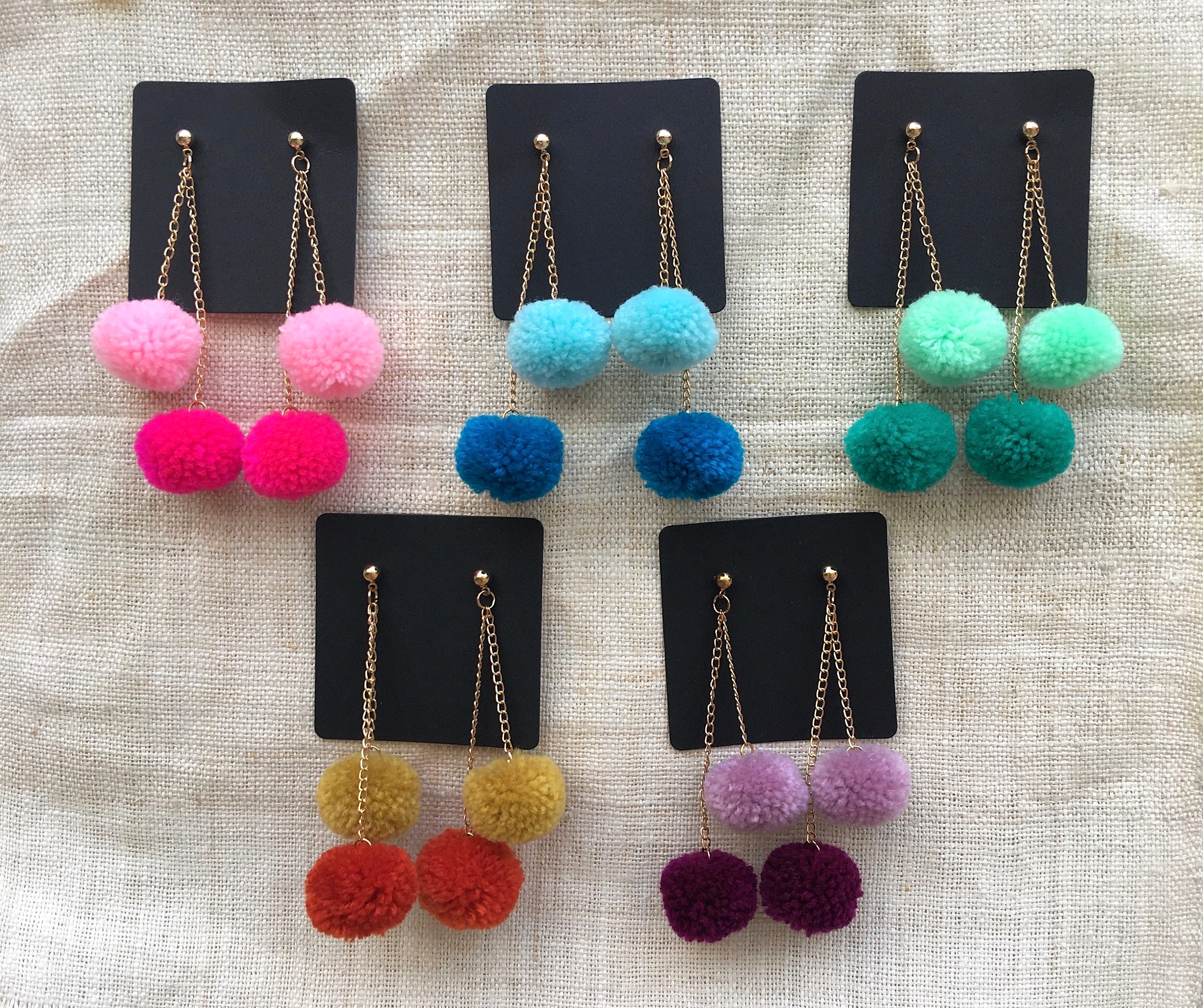 Orecchini Ops Objects - Donna Luxury Pendenti Cuori con Pietre Rosa-Bianche