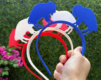3qty Standing Buffalo Headbands - Set of 3- Choose your finish!