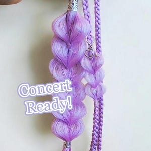 26 Inch Festival Concert Party Puff Heart Braid