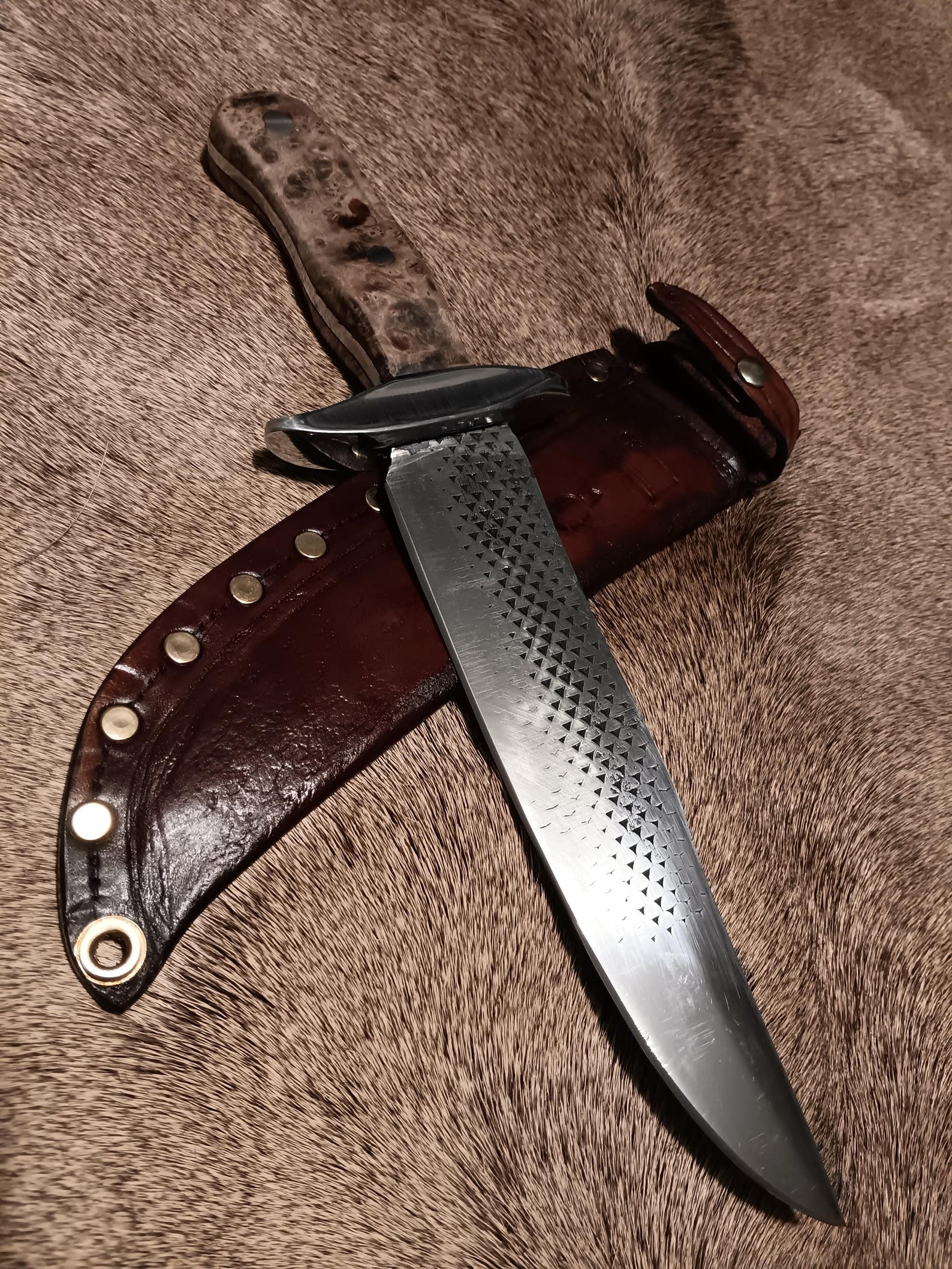 Forged Large Rasp Bowie Knife - Etsy
