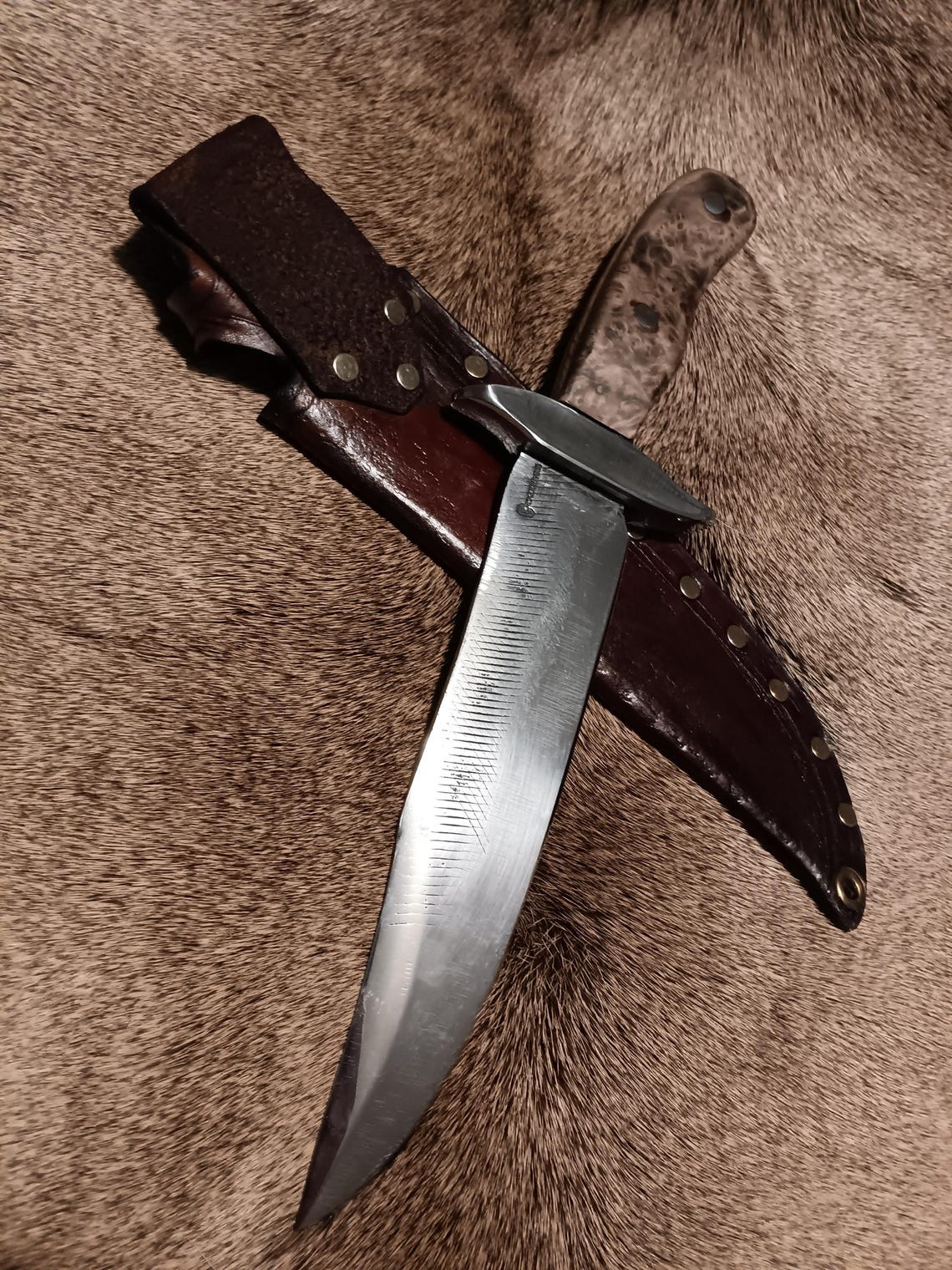 Forged Large Rasp Bowie Knife - Etsy