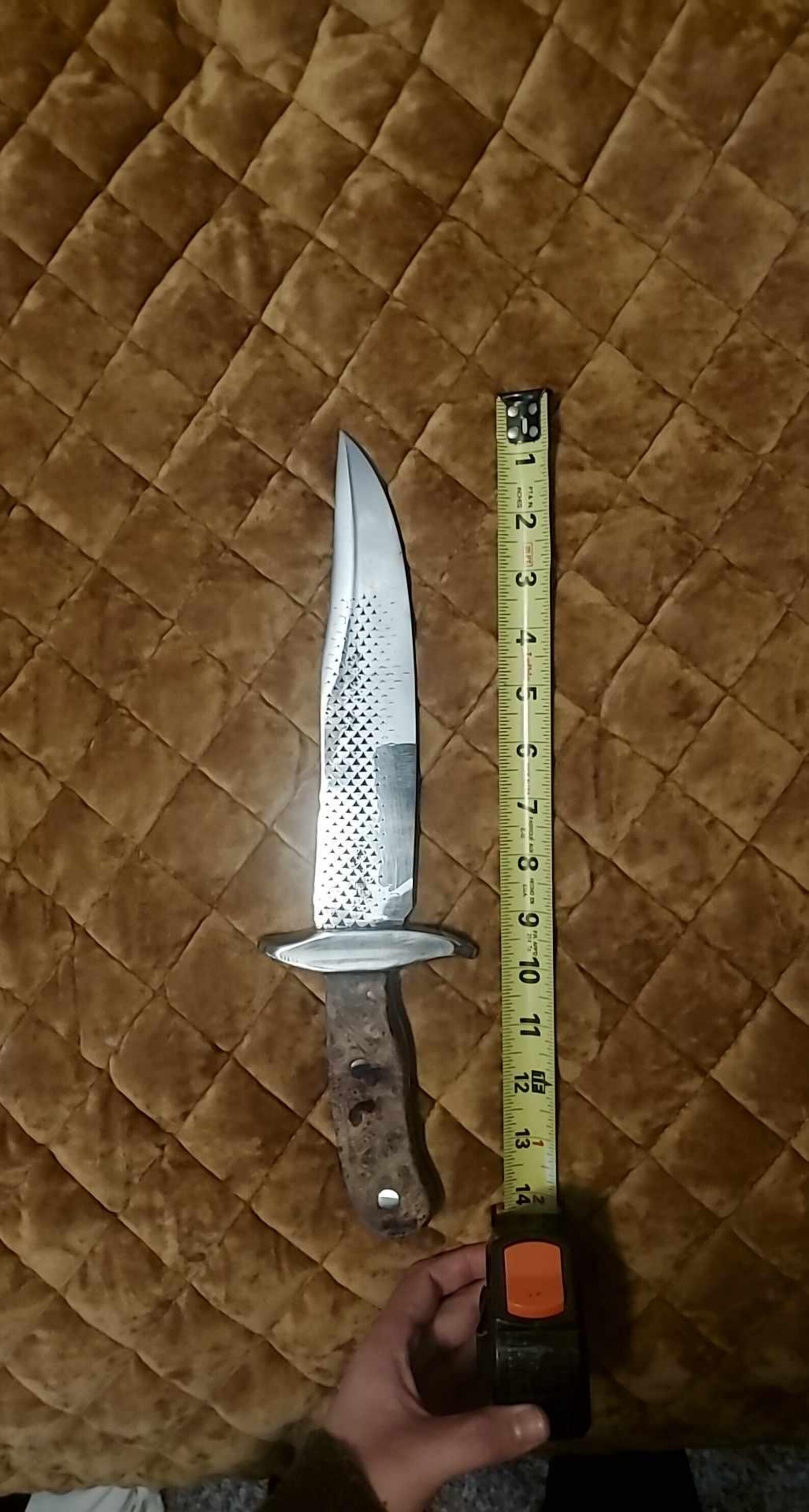 Forged Large Rasp Bowie Knife - Etsy