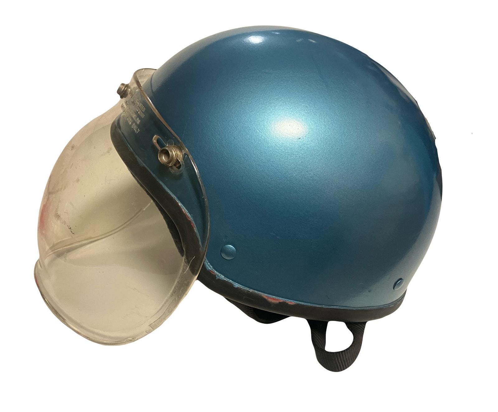 Vintage 1960s Motorcycle Helmet - Etsy