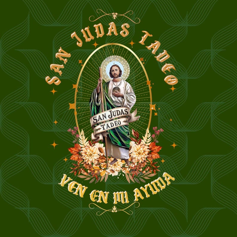 Diseño De San Judas Tadeo Rodeado