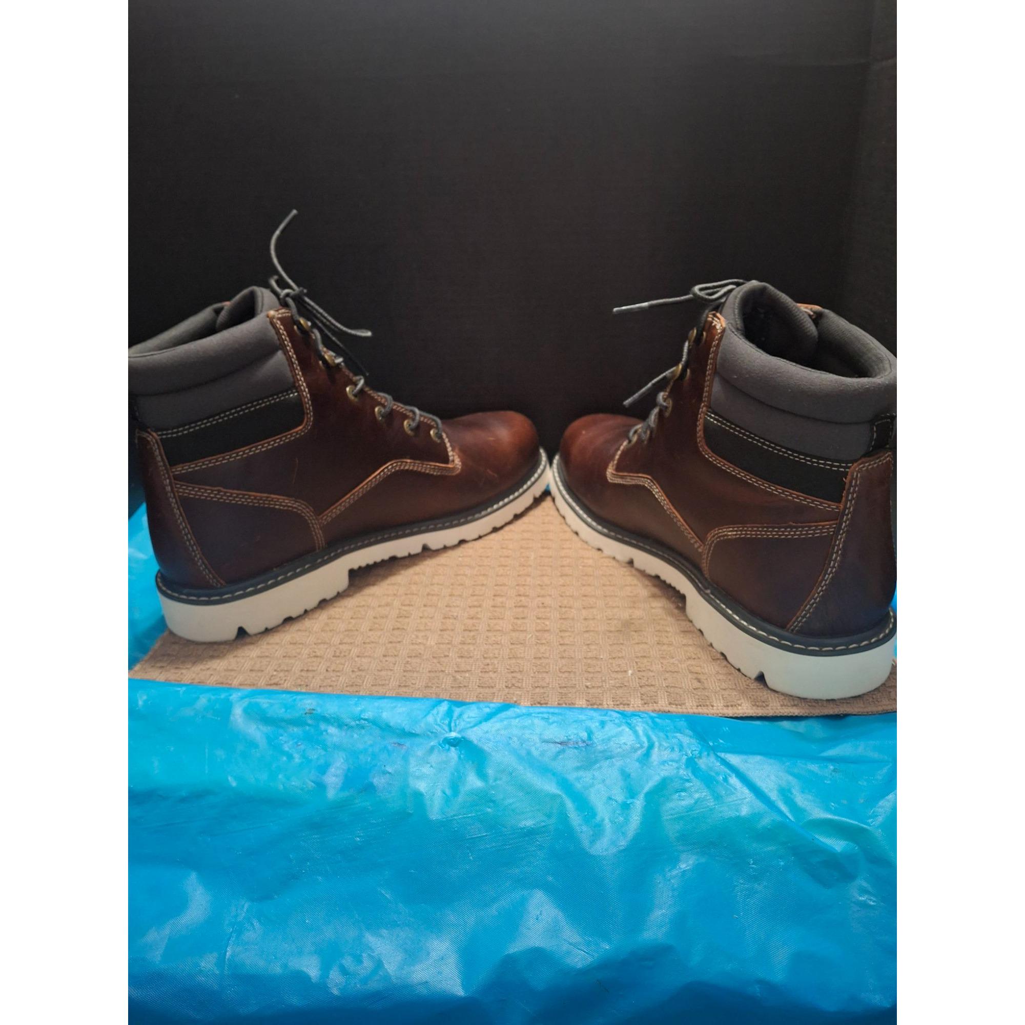 New Wolverine Mens Leather Work Boots Size 13M Brown - Etsy display picture 1