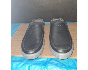 Skechers Mens Relaxed Fit Air-Cooled Memory Foam Slip-On Shoes Black Size 12