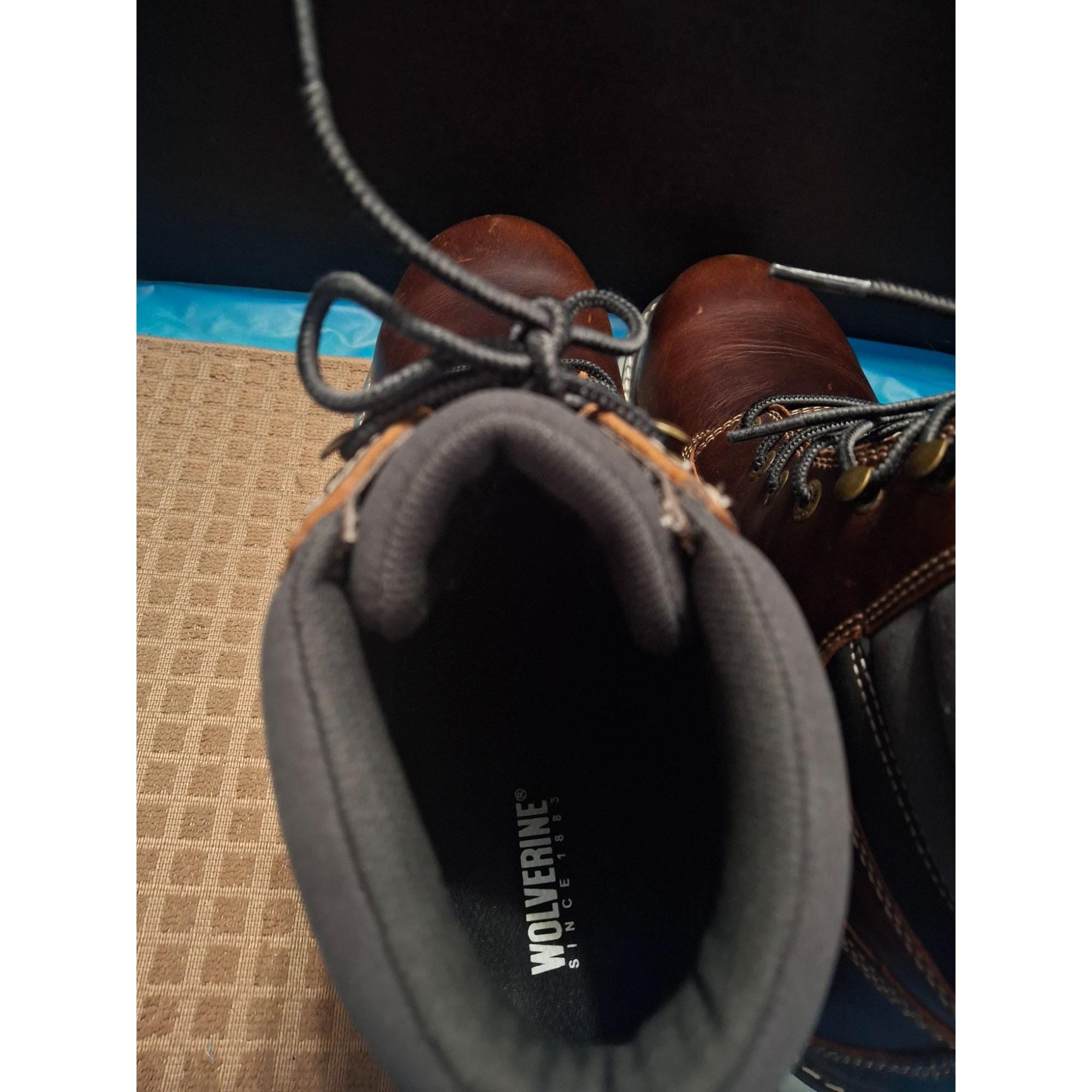 Wolverine W04213 Brown Leather Work Boots Mens Size 13M Wolverine Men main image 2