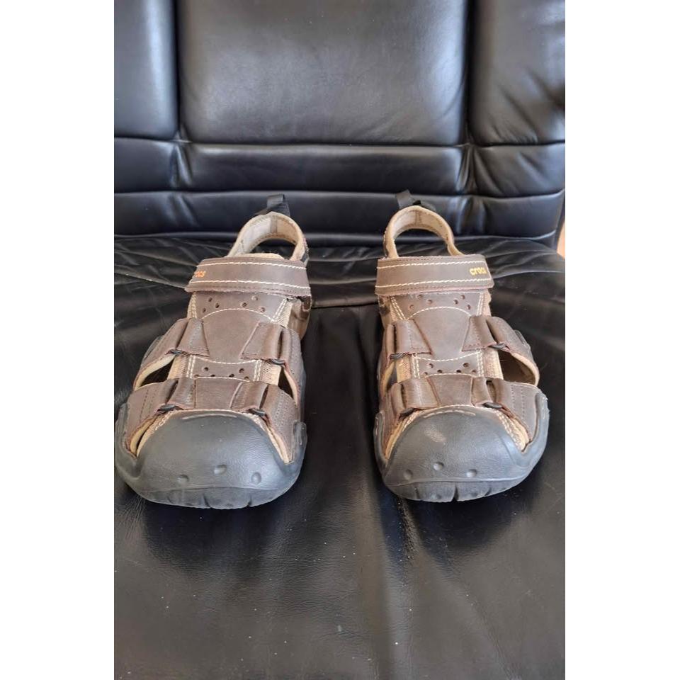 Crocs Mens Yukon Fisherman Sandals Brown Size 12 Crocs men main image 4