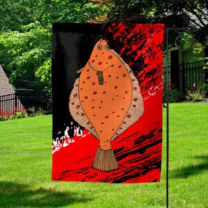 Flounder Fishing Garden Flag AXFK09