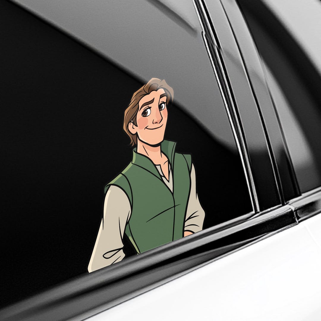 Disney Flynn Rider Peekaboo Peeker Peeking Car Window Decals - Bumper ...