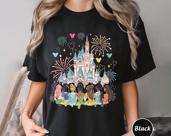 Disney Princess Castle Shirt, Disneyland Castle Best Friends Gift, WDW Girls Trip Shirts, Disney World Vacation Shirt, Gift For Girls SLXX09