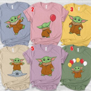 Baby Yoda Disney Shirts, Star Wars Shirt, Family Shirts, Disney youth shirts, Disney Crop Top, Disney Travel AYCF13 image 3