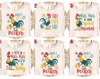 Disney Moana Movie Hei Hei Shirt/Hei Girl Hei Disney Princess Moana Birthday Girl/Disney Group Shirt/Disney Girl Trip Hei Hei OHRI02