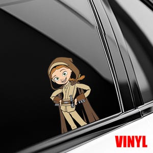 Pegatina de Peeker de Disney Toy Story Star Wars Galaxy's Edge Que la Fuerza te acompañe, pegatina de cosplay de Woody Jessie Lightyear de Star Wars UOWA11 imagen 4