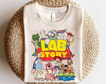 Toy Story Lab Week Shirt, Lab Story Woody Buzz Jessie Tee, Funny Science STEM Gift, Researcher Technician Coworker T-Shirt AXLJ03