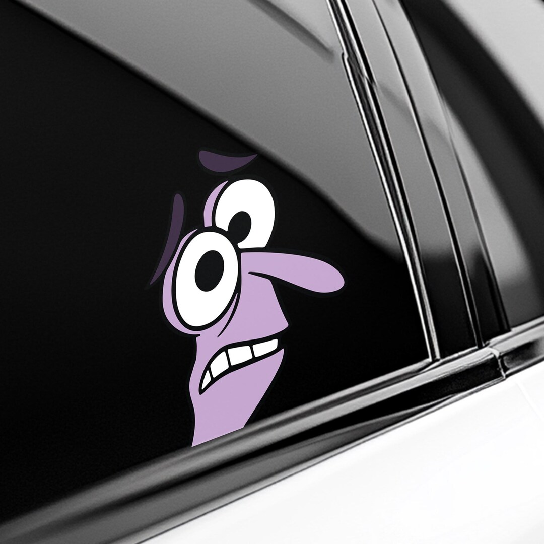 Peeper Window Sticker Fear Peeker Peeking Car Window Decals - Funny Nervous Bumper Waterproof ...