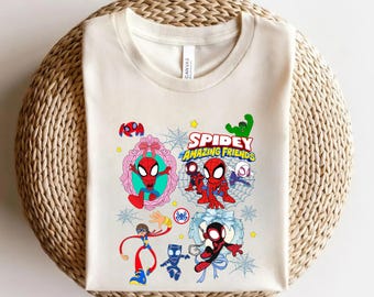 Bow Spidey and His Amazing Friends Shirt, Disney Spiderman Birthday Boy, Birthday Girl Shirt, Spidey Family Birthday Party Matching UNXX12