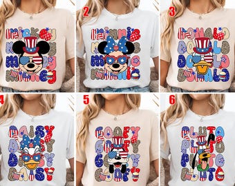 Mickey And Friends 4th Of July Shirt, Mickey Friends Shirt, Patriotic Memorial Day Tee, Disney 4th Of July, Mickey 4th July Shirt SLWA03