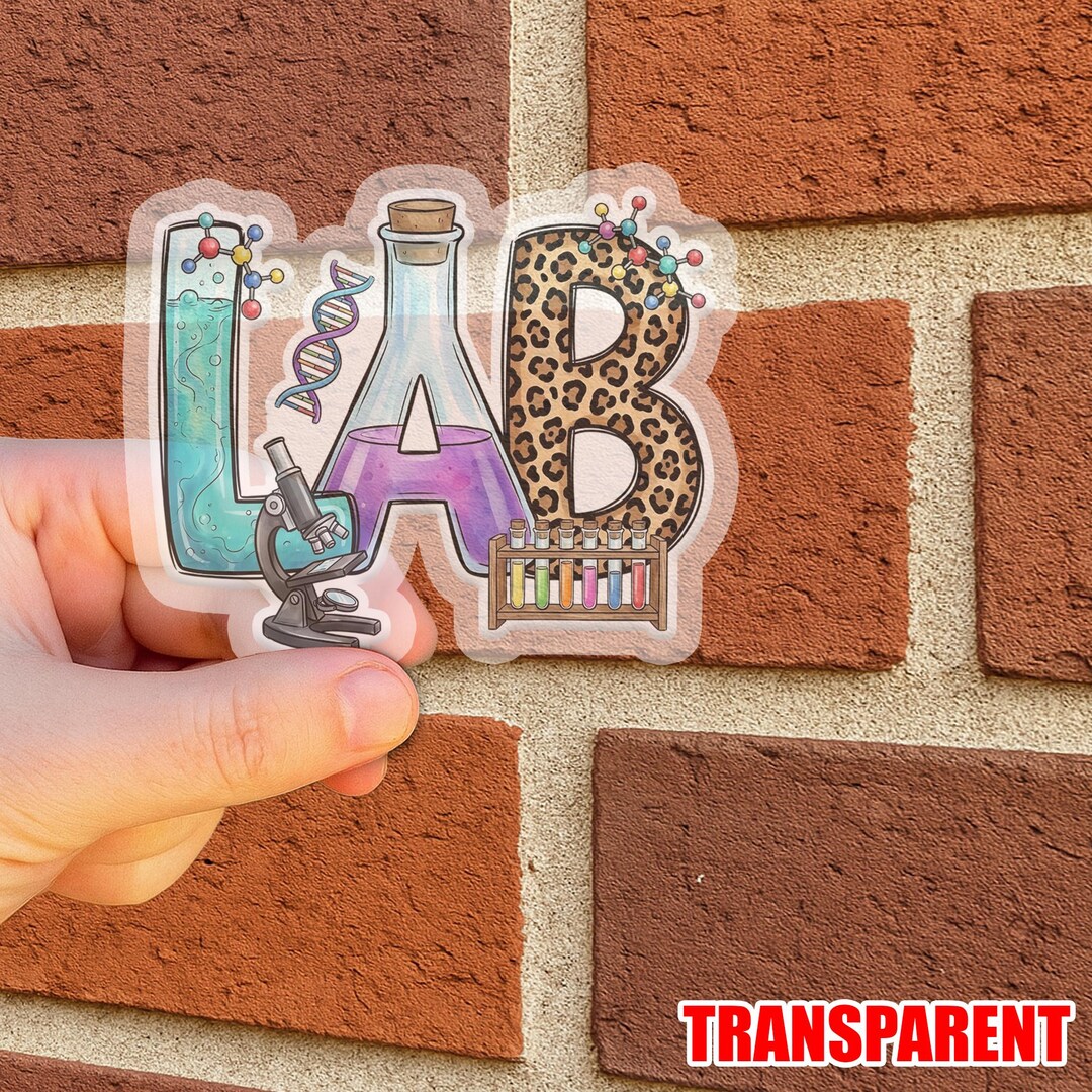 Lab Laboratory Sticker, Lab Tech Scientist Decal, Funny Lab Life ...