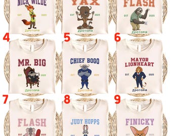 Urban Animal Crew Shirt, Family Trip Tee, Vacation Gift for Fans, Theme Park Family Shirt, Matching Family Shirt AXLC13