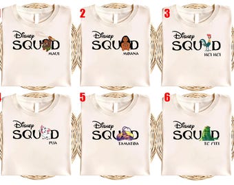 Disney Moana Custom Squad Shirt, Family Squad Princess Moana Shirt, Magic Kingdom, Family Matching Tee, Disneyland Vacation Tee SLXW10