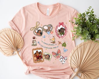 Retro Disney Moana Disney Bows Shirt/Maui Moana Hei Hei and Pua Tee/WDW Disneyland Trip/Disney Moana 2 Movie Shirt, Disney Trip Oufit OHTT18