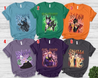 Disney Villain Shirt, Matching Bad Girls Evil Friends Shirt, Disney World Maleficent Evil Queen Ursula Cruella Shirt, Bad Witches Tee OHTP14