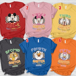 Mickey And Friends Disney Back To School T-shirt, Custom Name Back To School Shirt, Disney School Shirt, Disney Teacher Life T-shirt SLXA35