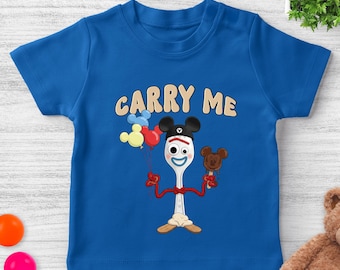 Funny Carry Me Forky Shirt/Toy Story Mickey Balloon Tee/Disney Trip Family Matching Shirt, Forky Vacation Shirt, Disney Toddler Shirt OHSD07
