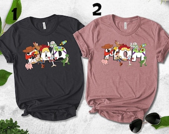 Retro Mom and Dad Disney Toy Story Shirt, New Mom Shirt,New Dad Shirt,Disney Dad Shirt,Pregnancy Announcement,Matching Mom and Dad UNX212
