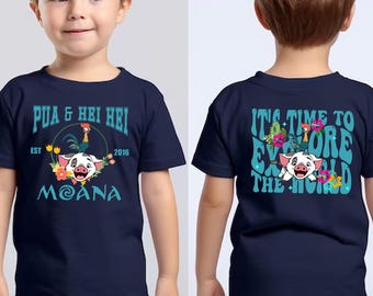 Personalized Moana Shirt/Pua And Hei Hei T-shirt/Floral Moana Shirt/Magic Kingdom Shirt/Walt Disney World Tee/Disney Princess Shirt OHRG20