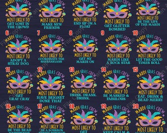 Funny Group Mardi Gras Shirts/Matching Family Mardi Gras Cruise shirts/Mardi Gras Theme Birthday Party/Girls Trip Mardi Gras Vacation OHYZ10