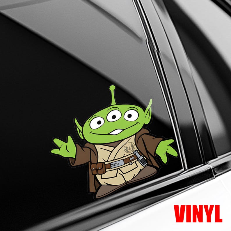 Pegatina de Peeker de Disney Toy Story Star Wars Galaxy's Edge Que la Fuerza te acompañe, pegatina de cosplay de Woody Jessie Lightyear de Star Wars UOWA11 imagen 3